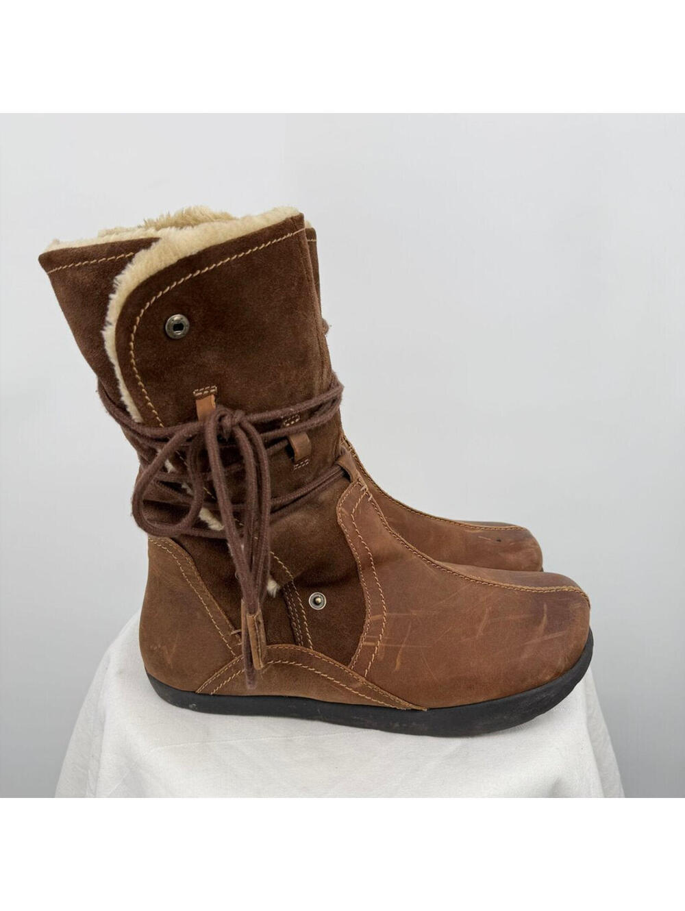 Women's Earth Kalso Mirage MSRP $249 Bridle Brown Winter Boots 11